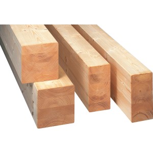 Brettschichtholz SI Fichte/Tanne, 40x80x3000 mm, ideal für Dachausbau und Carports.