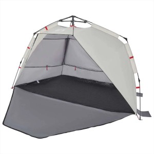 vidaXL Strandzelt 3 Personen Grau Quick Release Wasserdicht 4005313