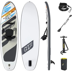Hydro-Force SUP White Cap Set, 305cm, mit Paddel, Pumpe, Sitz und Rucksack.