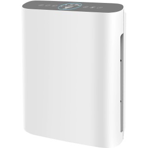 Weißer Luftreiniger LR-55-262 für saubere Raumluft mit Bedienelementen.