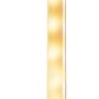 Weiße Solar-LED-Lichtleiste (176 cm) für WPC-Zaunpfosten, Zubehör für Zaunbau & Sichtschutz.