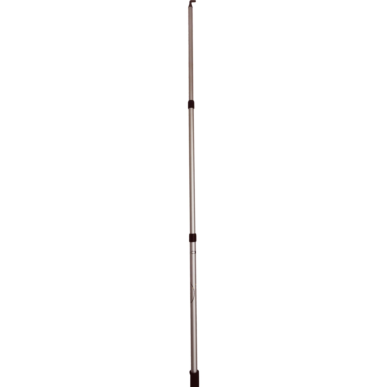 Peddy Shield Teleskop-Schiebestock Eloxiert 140 cm Silbergrau
