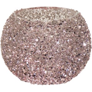 Rosa Mega Collections Pflanzgefäß Strass, Ø 16cm, funkelnde Deko für Innen & Außen.