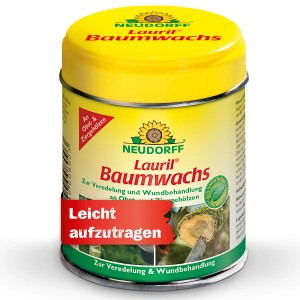 Neudorff Lauril Baumwachs, 125g Dose für Wundverschluss und Veredelung an Obst- und Ziergehölzen.