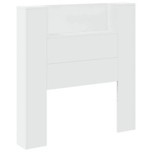 vidaXL Kopfteil mit Regal Weiß 100 x 16,5 x 103,5 cm Holzwerkstoff 3418645