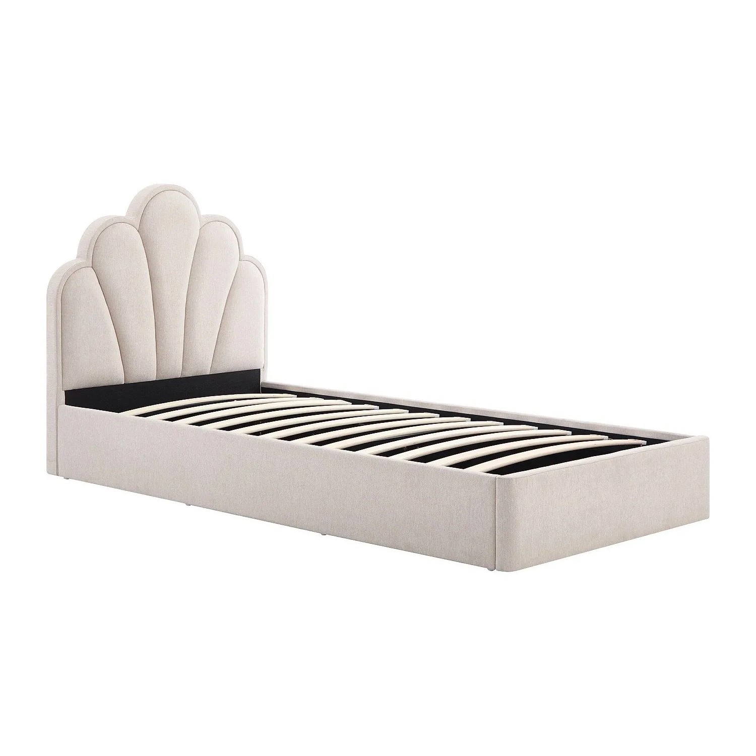 Vente-unique Bett Mit Bettkasten Coraluno Beige 97.5 cm
