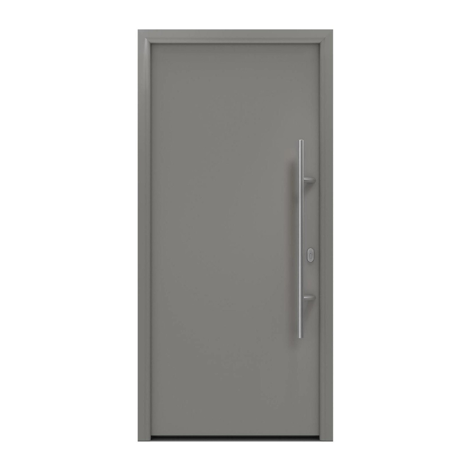 EcoStar Haustür Isopro IP 010 Graualuminium 110 cm x 210 cm DIN R günstig online kaufen