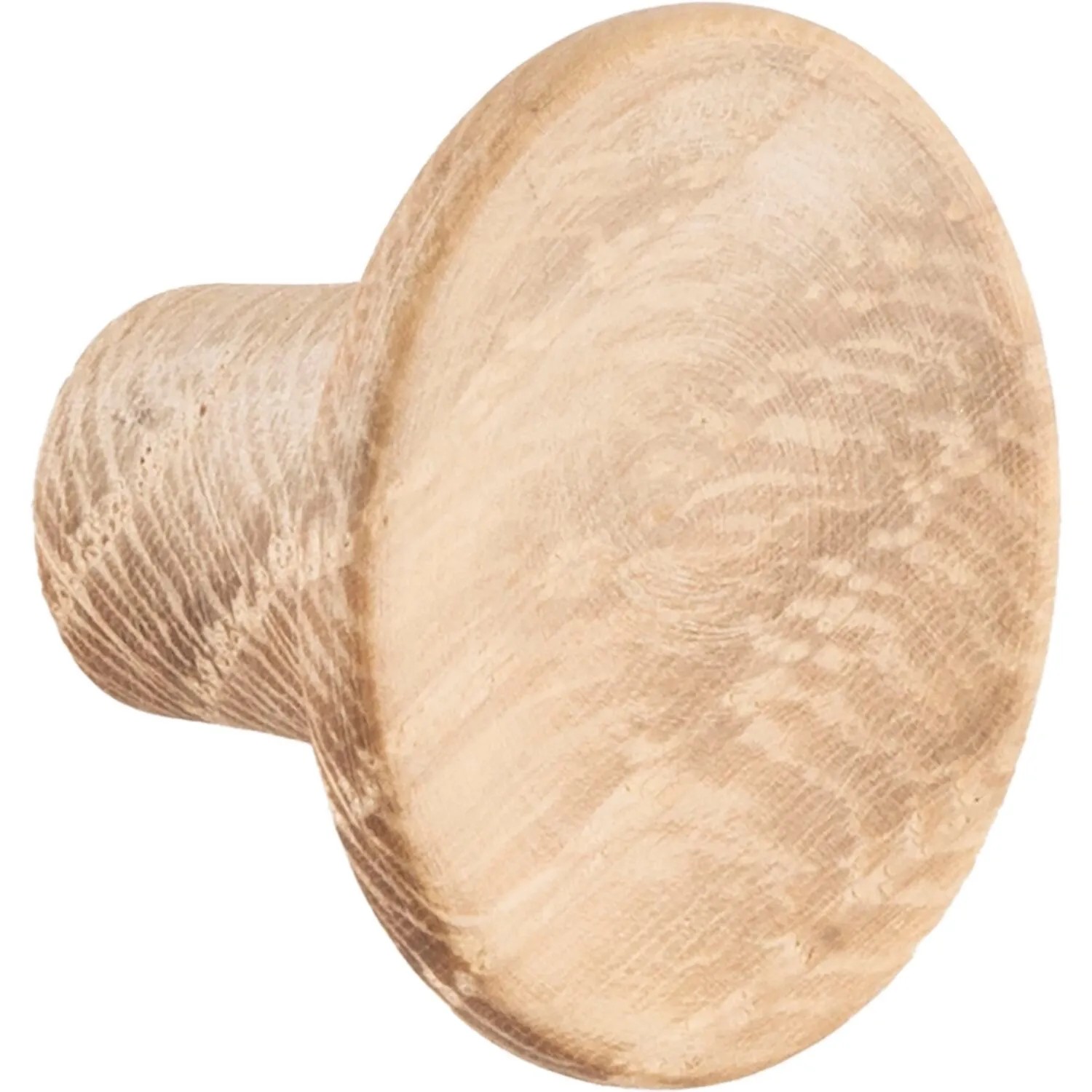 Furnipart Möbelknopf Tuba ø 28 mm Tiefe 19 mm Eiche Roh