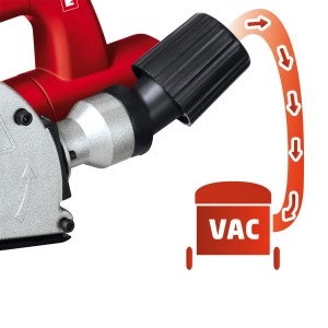 Einhell Mauernutfräse TC-MA 1300 mit Staubabsaugung für sauberes Arbeiten.