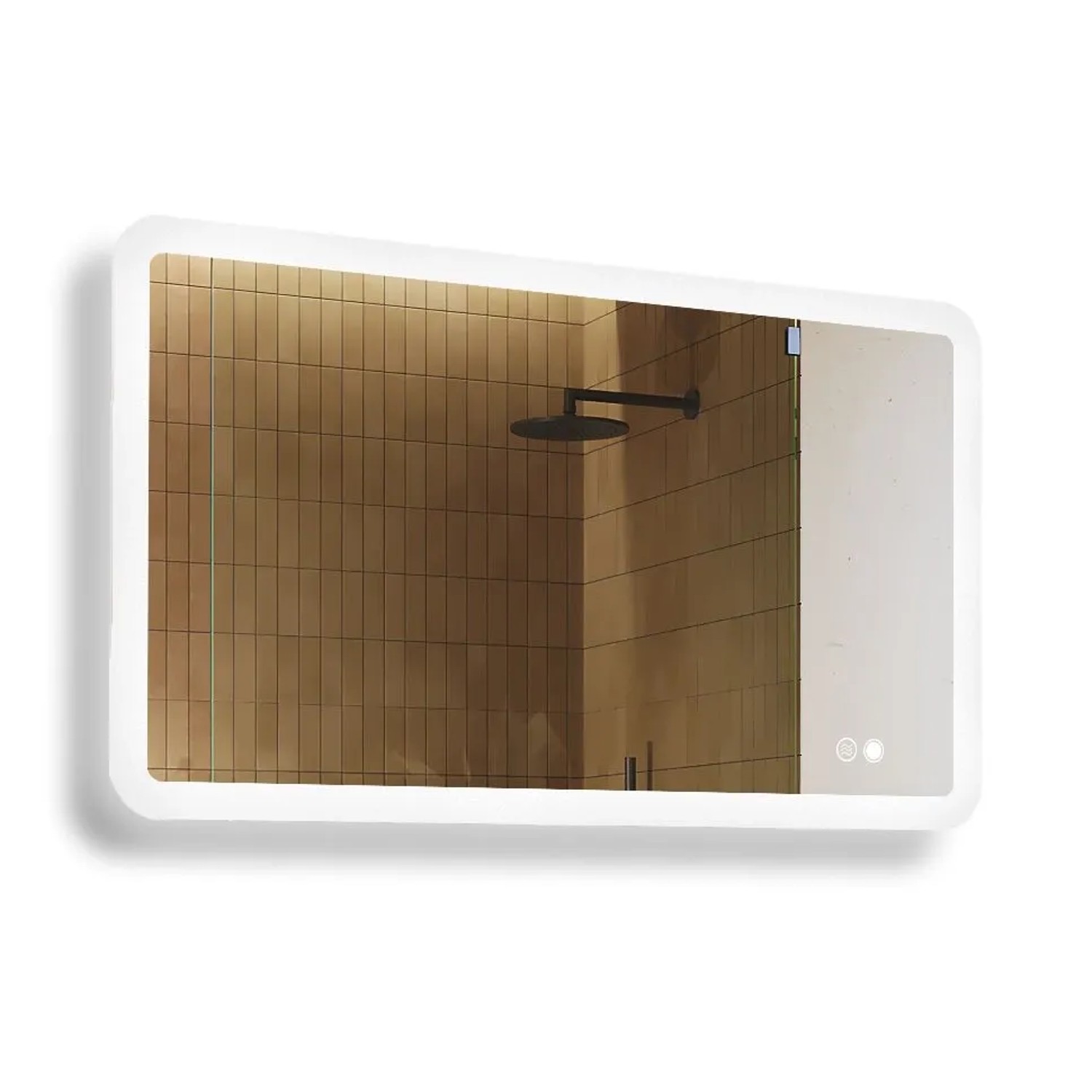 Artforma LED Badspiegel Rechteckig 120x70 cm mit Beleuchtung Antibeschlag Touch Dual LED Rahmenlos IP20 M083