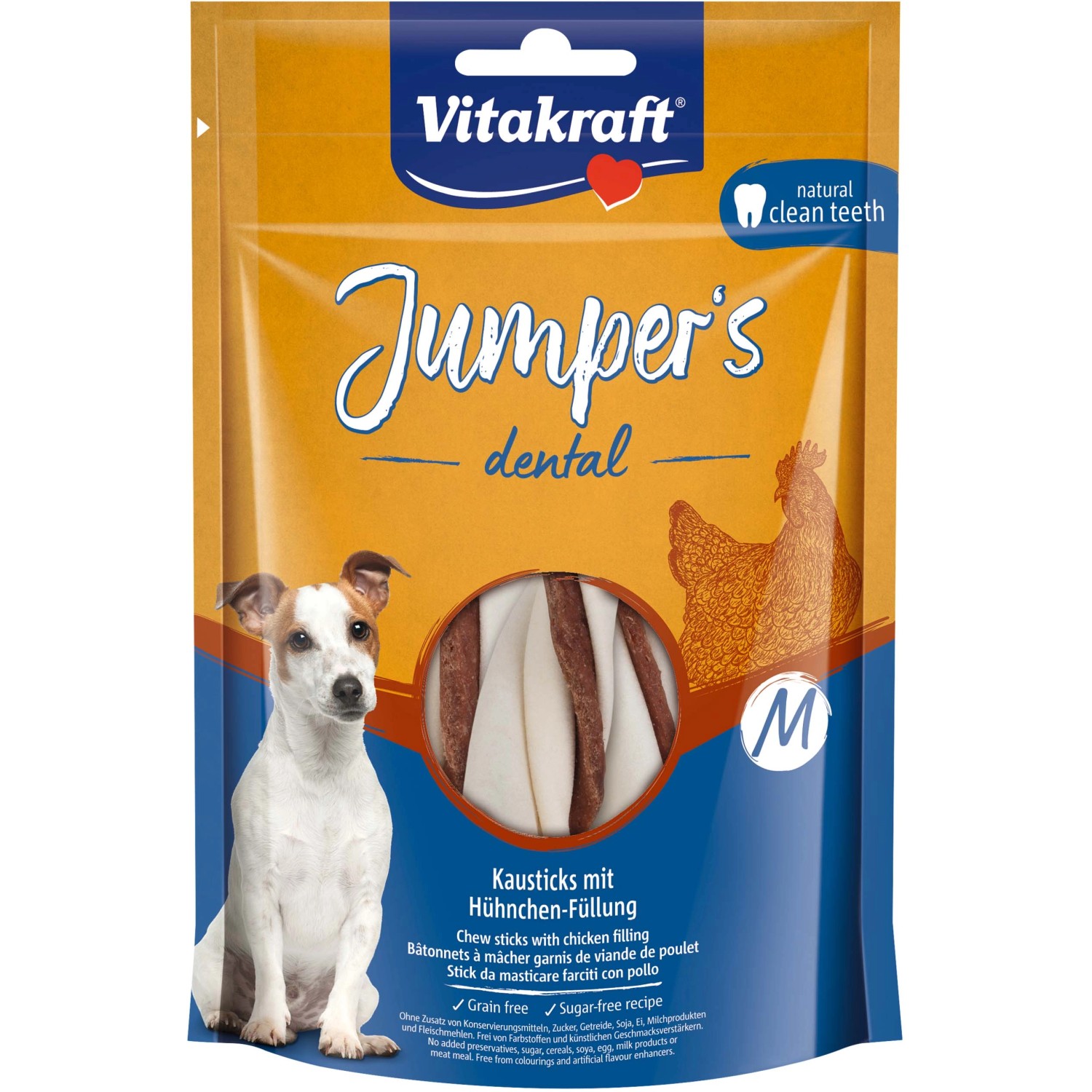 Vitakraft Jumpers dental ChickenTwisted M 150 g