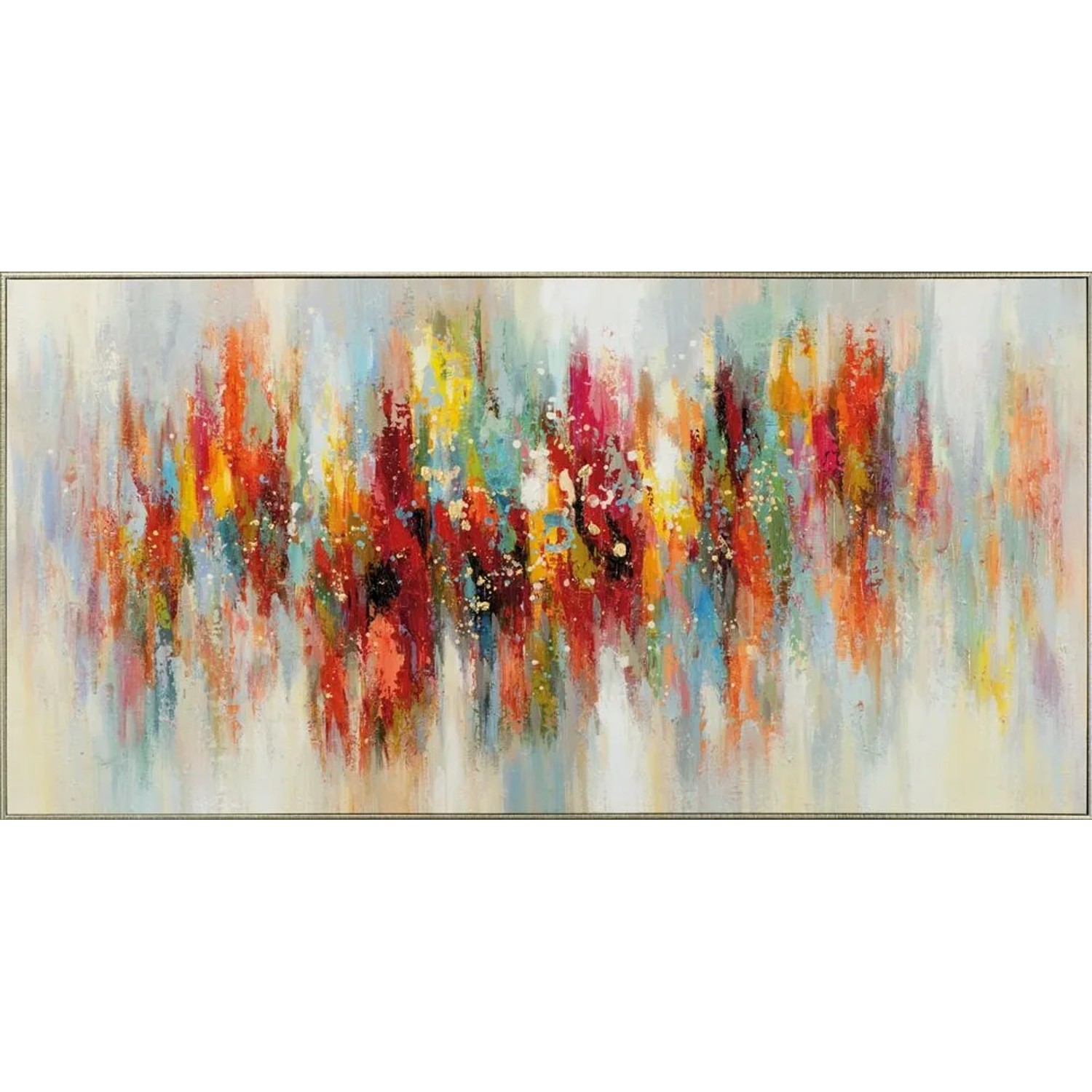 Art Universe Leinwandbild Irisierende Spiegelung 70 x 140 cm