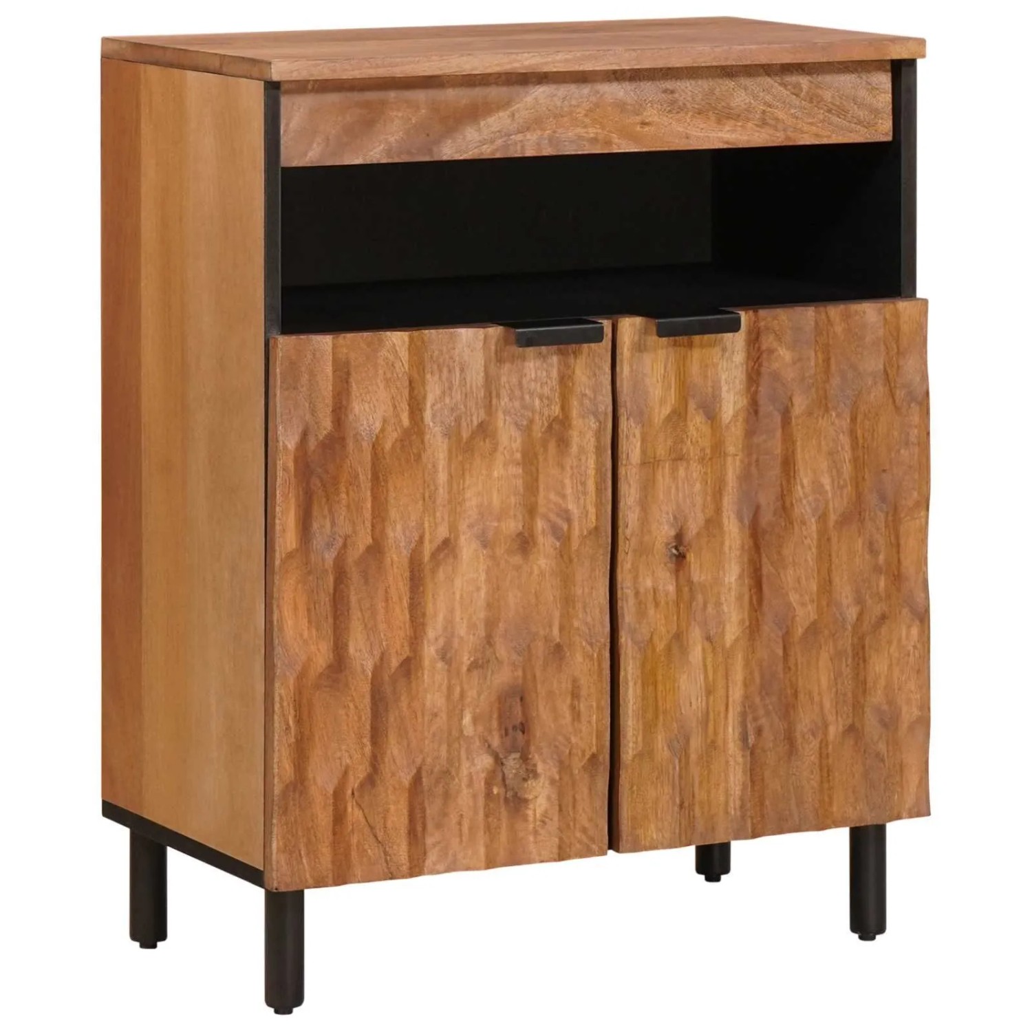 vidaXL Sideboard mit Speicher Akazienbraune Oberfläche 60 x 33 x 75 cm 4017925