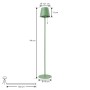 Lindby LED Solarleuchten Hilario 10019530 Dimmbar Spritzwassergeschützt in Grün aus Metall 1-flammig_5