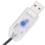 Detailaufnahme: USB-Stecker und Steuerung der vidaXL Lichterkette mit 8 Lichteffekten.