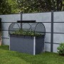GroJa Frühbeetaufsatz Netz, 150x70 cm, schwarz, für Hochbeete: Schutz vor Schädlingen im Garten.