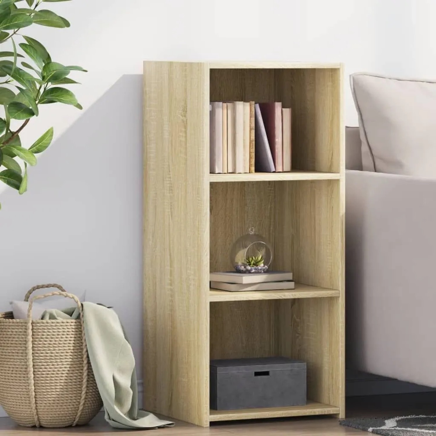 vidaXL Sideboard Sonoma-Eiche 40x41x93 cm Holzwerkstoff 846350_2