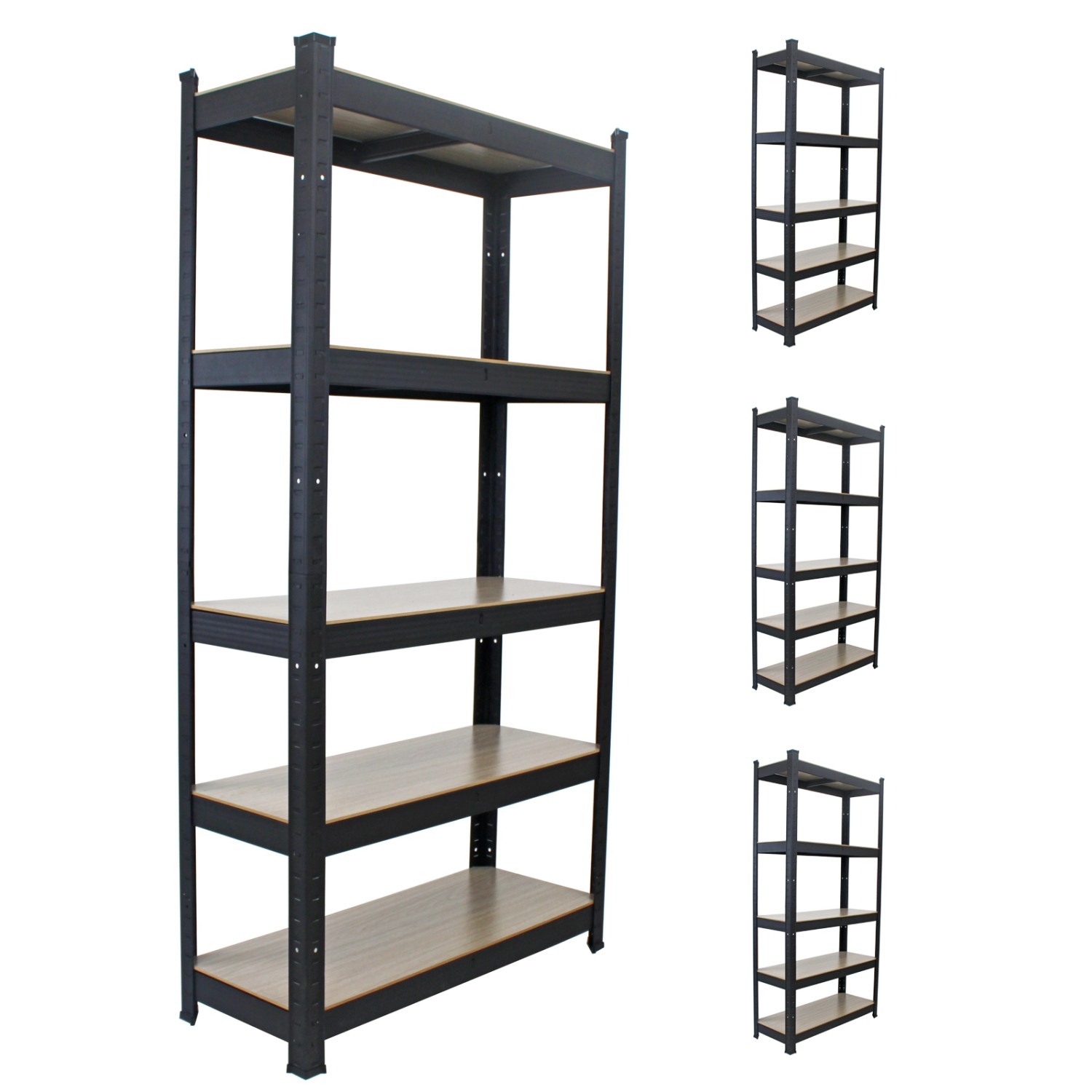 TRUTZHOLM 4x Wohnzimmerregal 150x75x30 cm Hell Traglast 650 kg günstig online kaufen