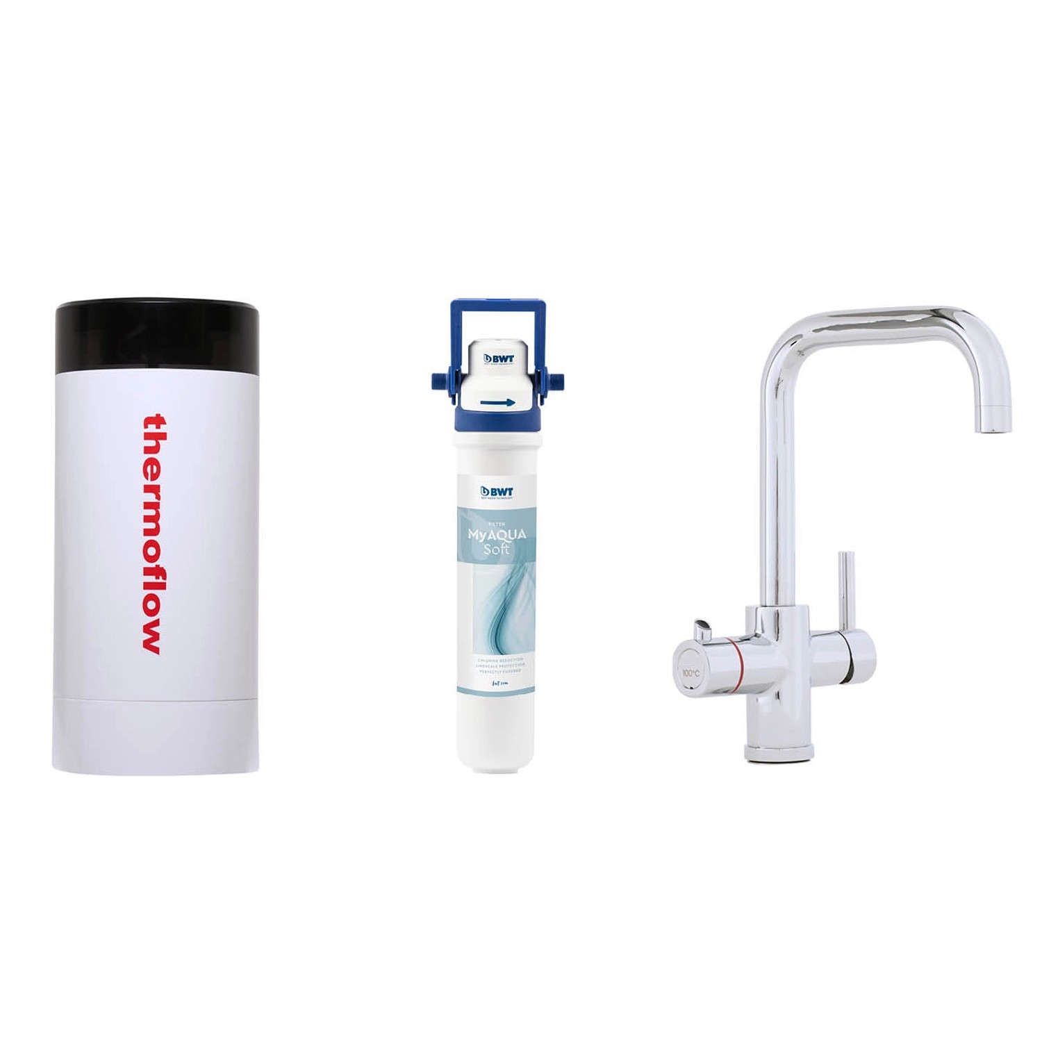Thermoflow Kochendwasser-Armatur Thermoflow100E mit BWT Wasserfilter