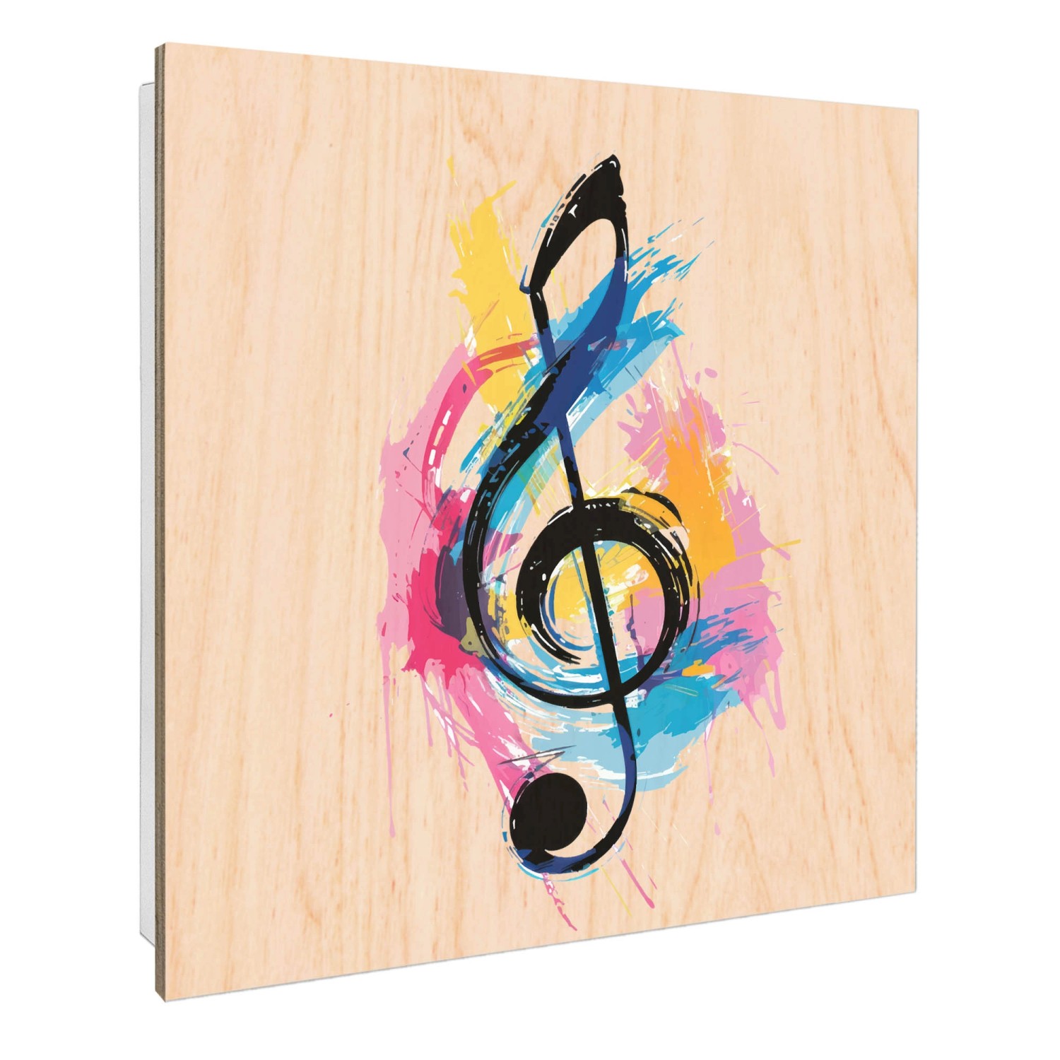 Banjado Großer Schlüsselbox Holz 30x30cm Weiß Scharnier Rechts 50 Haken Sch günstig online kaufen