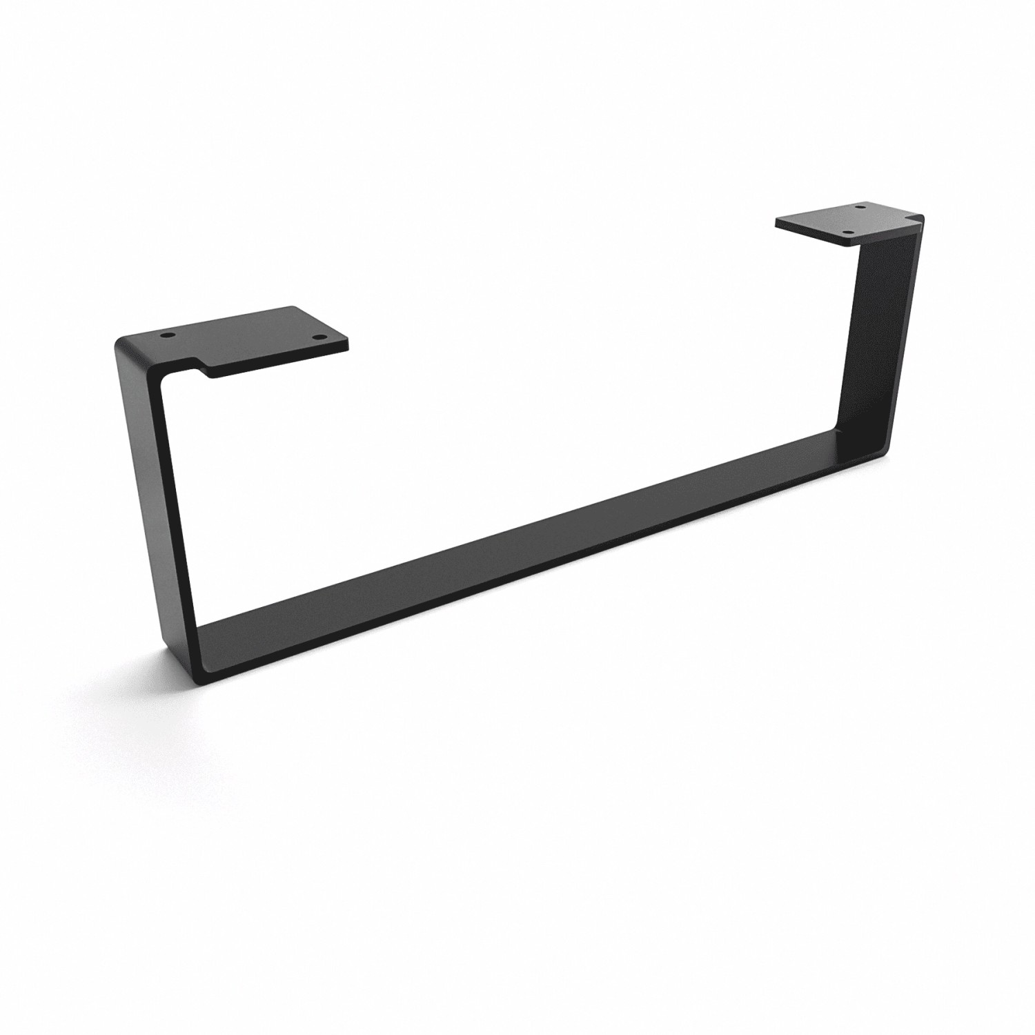 HEVVA Möbelbein LUXEMBURG 15 cm Hoch 45 cm Tief 1 Fuß Schwarz