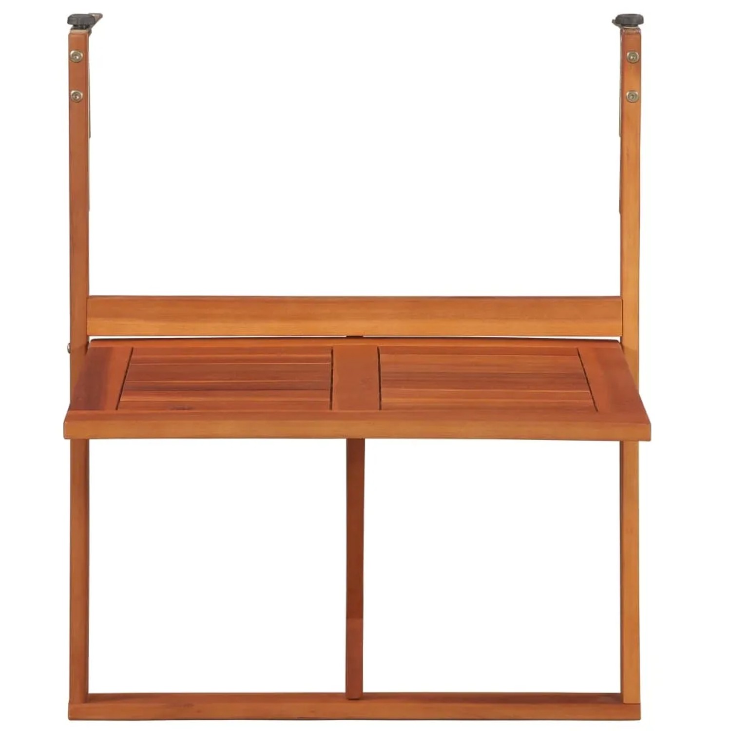 vidaXL Balkon-Hängetisch aus Akazienholz, braun, 64,5x44x80 cm.