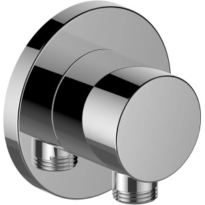 Keuco IXMO Schlauchanschluss, rund, Chrom, DN15. Duschzubehör mit glänzender Oberfläche.