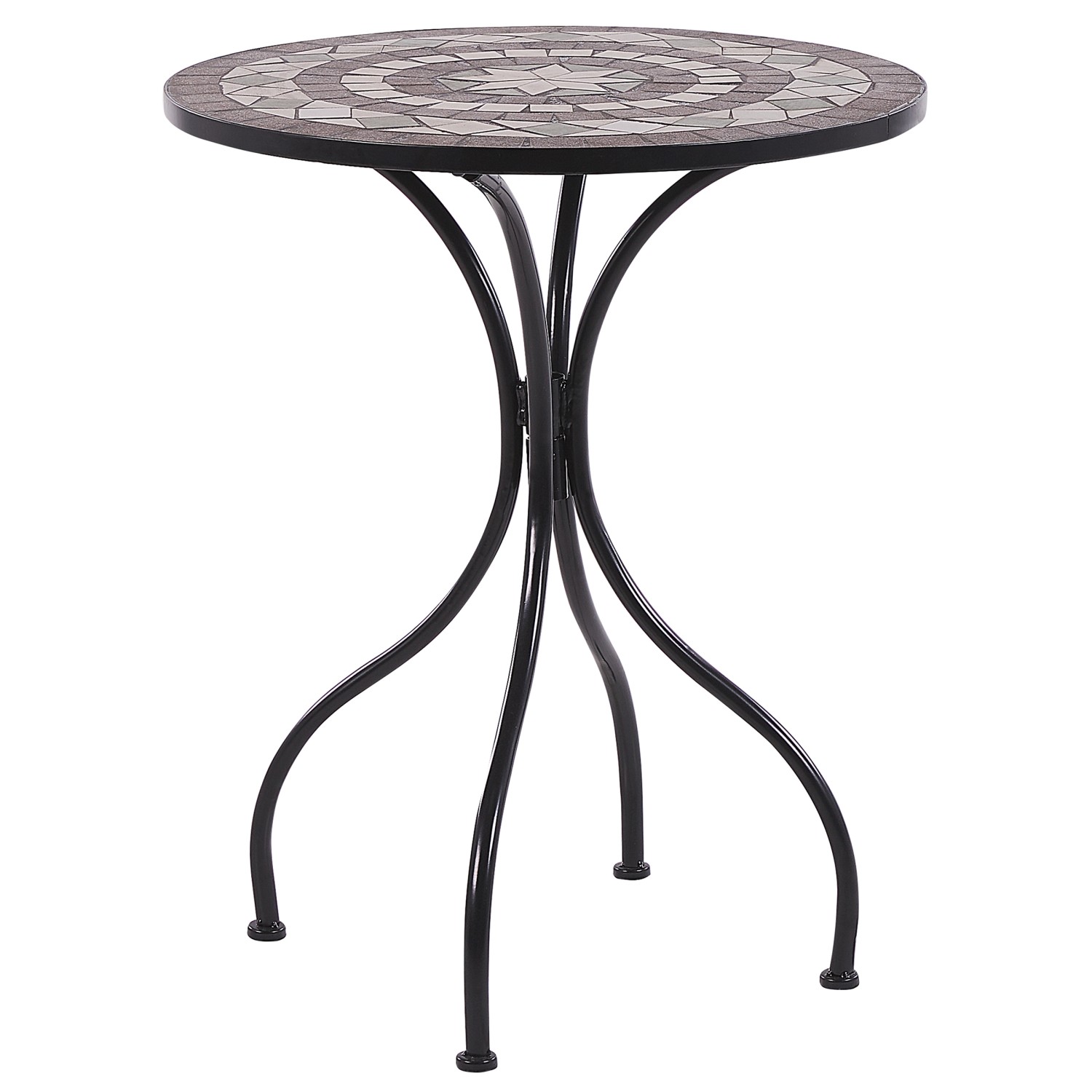 Beliani Gartentisch CARIATI Schwarz 60x60x73 günstig online kaufen