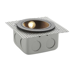 Lucande LED Wandleuchte Außen Pordis 9969136 Modern in Schwarz aus Aluminium 1-flammig