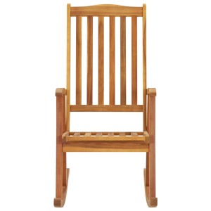 Schaukelstuhl aus Akazienholz, Vintage Design für Wohnzimmer und Terrasse.