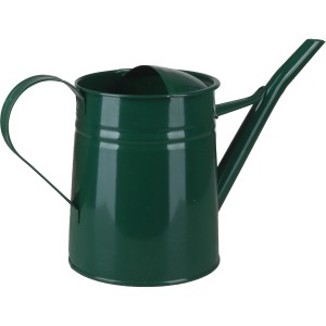 Dunkelgrüne A.H.G. Gießkanne aus Zink, 1,7 Liter, lackiert. Ideal für Garten und Pflanzenbewässerung.