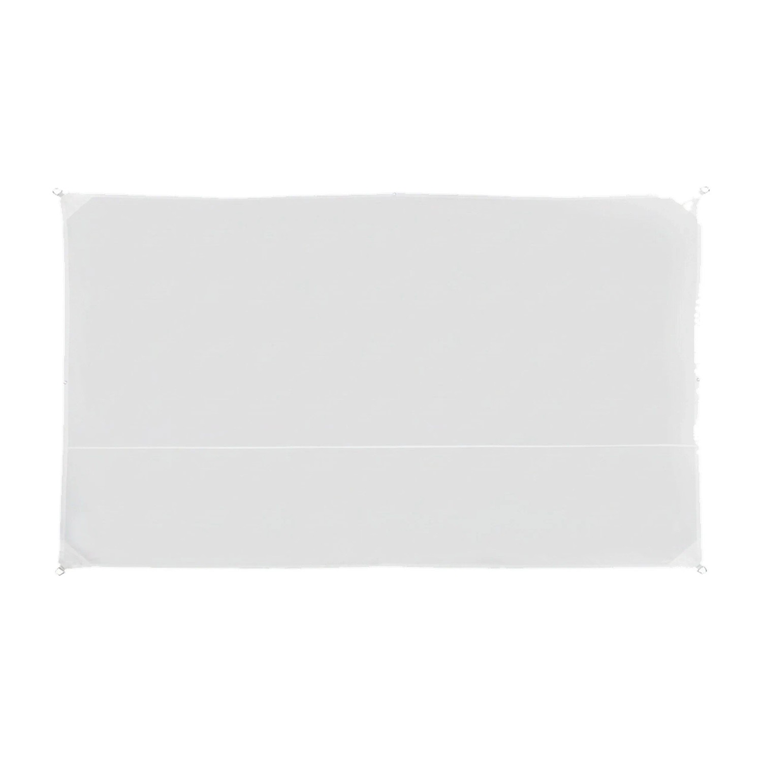 Relaxdays Sonnensegel Polyester Edelstahl Weiß UV-Schutz 30 2 m x 4 m 1,4 kg