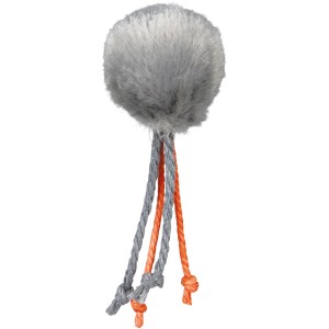 Trixie Plüschball für Katzen, ø 4cm, mit Schelle und bunten Bändern.