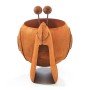 Kobolo Pflanztopf Schnecke SNAIL aus Metall, braun, 31x19x26 cm. Dekorative Gartenfigur.