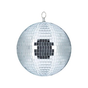 Relaxdays Discokugel Glas Silber Mit Öse 20 cm 0,5 kg