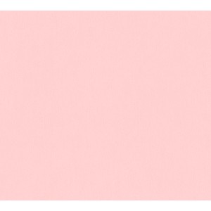 Rosa Vliestapete Uni für Kinderzimmer, schlicht und farbenfroh.