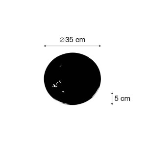 QAZQA Marmorfuß Schwarz für Stehlampe Editor