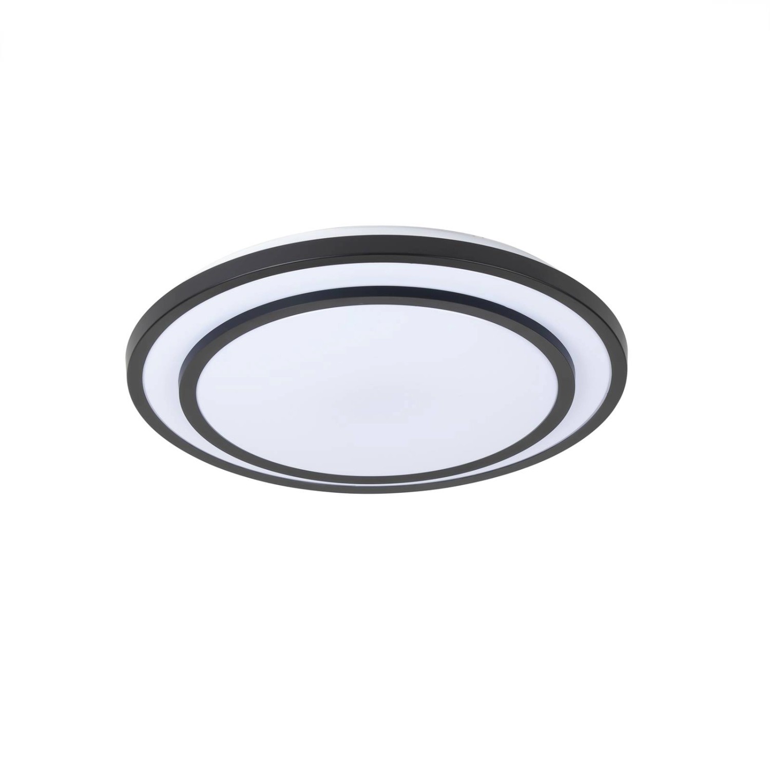 Lindby LED Deckenleuchte Essina 9924013 Dimmbar mit Leselampe Modern in Schwarz aus Metall 1-flammig Wohnzimmerleuchte
