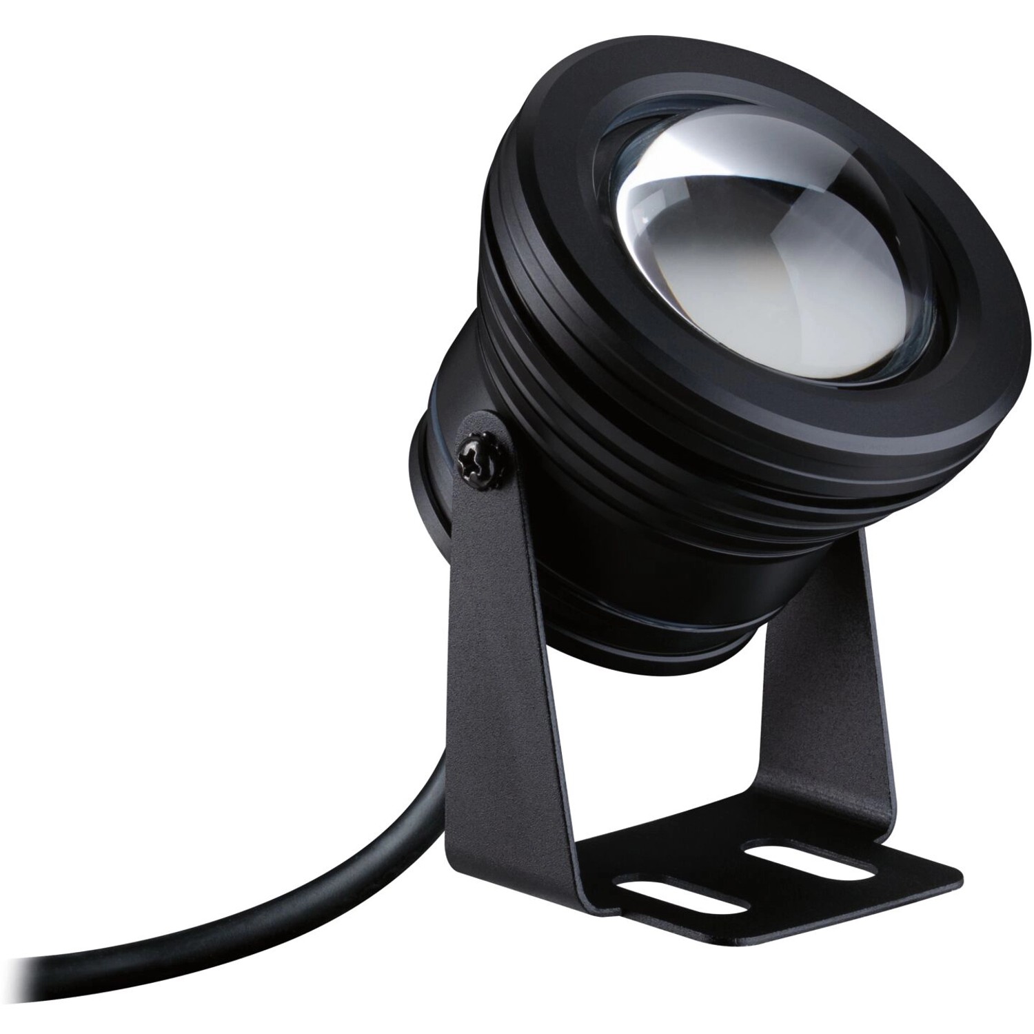 Schwarzer Paulmann Outdoor Pool Spot IP68 für Außenbeleuchtungssysteme.