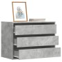 vidaXL Kommode Betongrau 80x41x58 cm Holzwerkstoff 852855_2