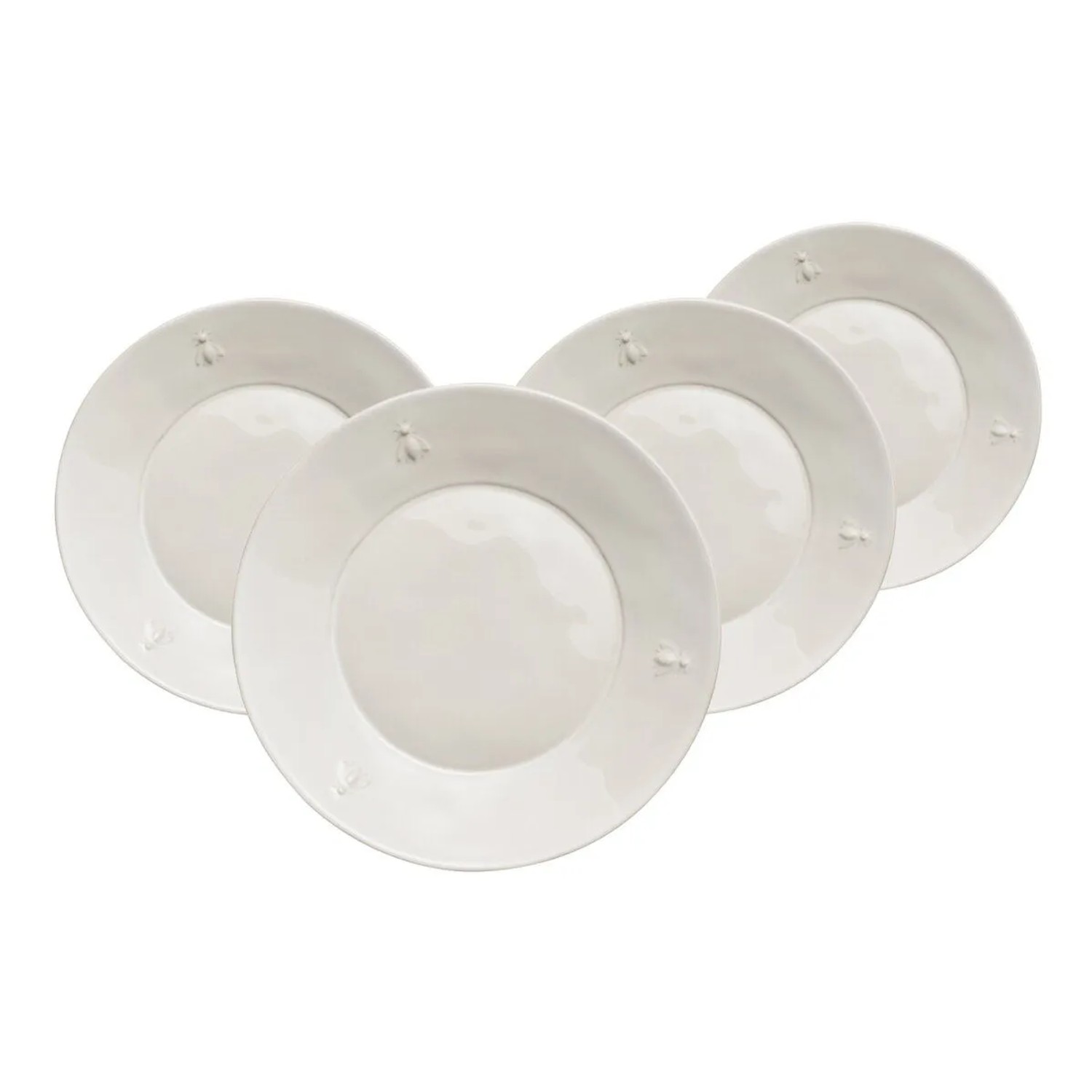 La Rochère Biene Abeille Dessertteller 21 cm 4er Set Ecru