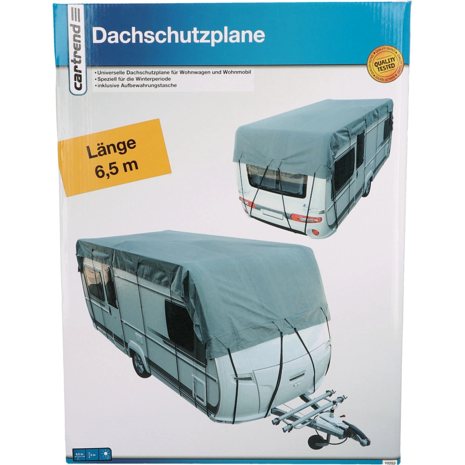 Cartrend Dachschutzplane für Wohnmobil 6,5 m x 3 m