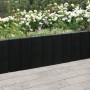 Diephaus Rechteck-Palisade in Anthrazit als Beeteinfassung im Garten.