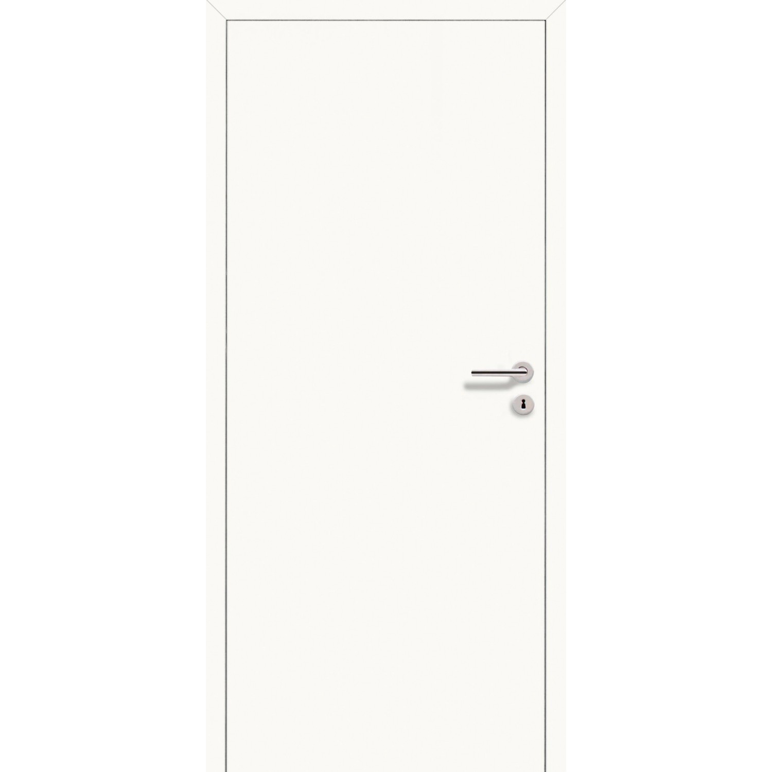 Zimmertür CPL Arctic Weiß Stumpf (GL222) 83,3 cm x 197,2 cm Anschlag L