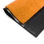 Orange Primaflor Schmutzfangmatte Clean, 90x150cm, mit rutschfestem Vinylrücken und Gummirand.