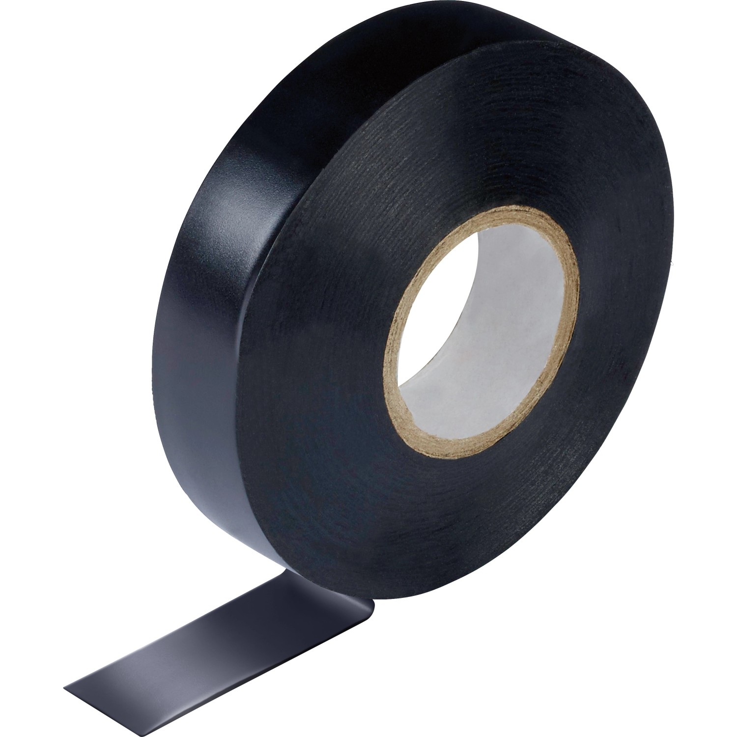 Schwarzes Vinyl Isolierband Klebeband Auf Dem Weißen Hintergrund
