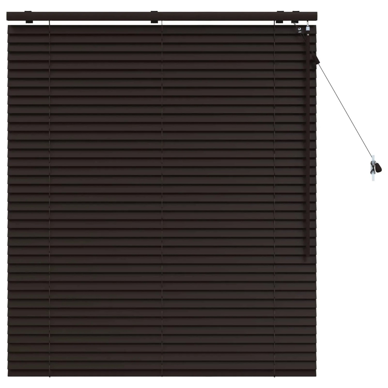 vidaXL Venezianische Jalousie Dunkelbraun 105 x 130 cm 35 mm 42015542