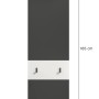 Inn.Furn Garderobenpaneel in Grau und Weiß 45 x 165 cm Cooper_10