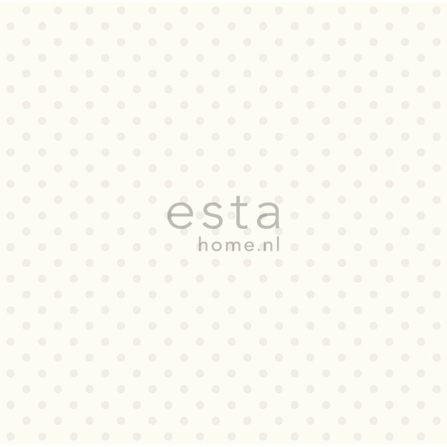 ESTAhome Tapete mit weißen Punkten, geeignet für Kinderzimmer und Mädchenzimmer.