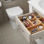 Relaxdays Schubladeneinsatz Bambus MDF Natur 5-teilig Pflegeleicht 27 cm x 12,5 cm x 5 cm 1 kg_5